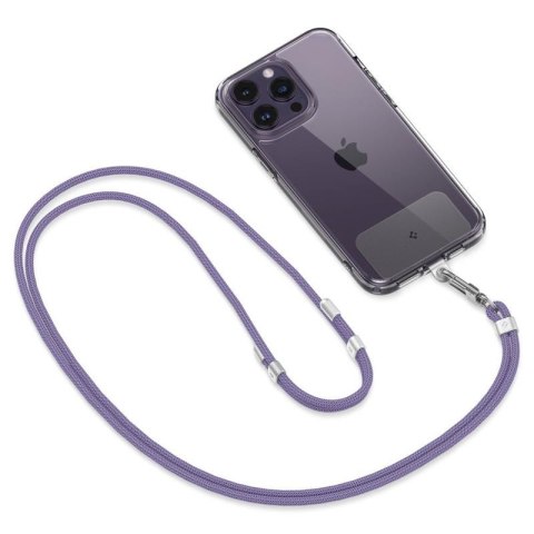 Spigen Universal Strap Set Crossbody & Wrist - Pasek do telefonu na ramię + na nadgarstek (Deep Purple) Spigen Spigen Universal Strap Set Crossbody & Wrist - Pasek do telefonu na ramię + na nadgarstek (Deep Purple) Spigen