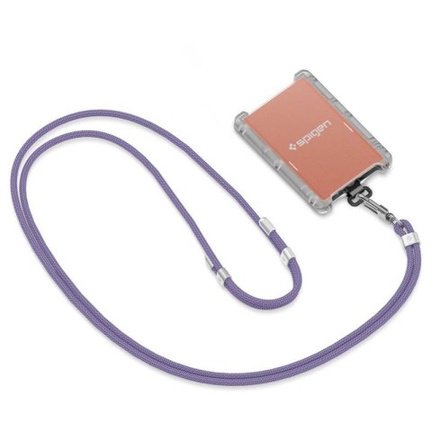 Spigen Universal Strap Set Crossbody & Wrist - Pasek do telefonu na ramię + na nadgarstek (Deep Purple) Spigen Spigen Universal Strap Set Crossbody & Wrist - Pasek do telefonu na ramię + na nadgarstek (Deep Purple) Spigen