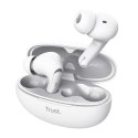Trust Yavi - Bezprzewodowe słuchawki dokanałowe Bluetooth TWS z etui ładującym & ENC (Biały) Trust