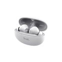 Trust Yavi - Bezprzewodowe słuchawki dokanałowe Bluetooth TWS z etui ładującym & ENC (Biały) Trust