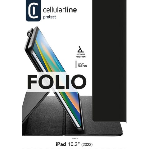 Cellularline Folio - Etui iPad 10.9" (2022) (czarny) Cellularline Cellularline Folio - Etui iPad 10.9" (2022) (czarny) Cellularline