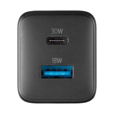 Cellularline Multipower Micro GaN - Ładowarka sieciowa USB-C & USB-A Power Delivery 30W (czarny) Cellularline Cellularline Multipower Micro GaN - Ładowarka sieciowa USB-C & USB-A Power Delivery 30W (czarny) Cellularline