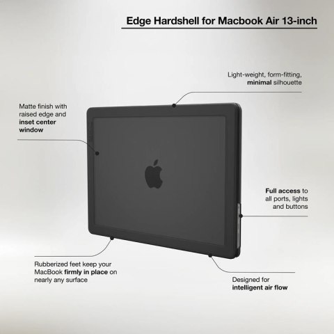 Incase Edge Hardshell Case - Etui MacBook Air 13" M3 (2024) / M2 (2022) (Black) Incase Incase Edge Hardshell Case - Etui MacBook Air 13" M3 (2024) / M2 (2022) (Black) Incase