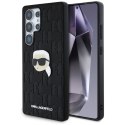 Karl Lagerfeld Leather Monogram Pin Logo Karl Head - Etui Samsung Galaxy S25 Ultra (czarny) Karl Lagerfeld