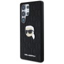 Karl Lagerfeld Leather Monogram Pin Logo Karl Head - Etui Samsung Galaxy S25 Ultra (czarny) Karl Lagerfeld