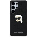 Karl Lagerfeld Leather Monogram Pin Logo Karl Head - Etui Samsung Galaxy S25 Ultra (czarny) Karl Lagerfeld