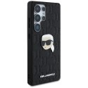 Karl Lagerfeld Leather Monogram Pin Logo Karl Head - Etui Samsung Galaxy S25 Ultra (czarny) Karl Lagerfeld