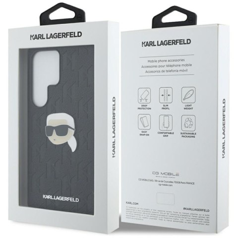 Karl Lagerfeld Leather Monogram Pin Logo Karl Head - Etui Samsung Galaxy S25 Ultra (czarny) Karl Lagerfeld Karl Lagerfeld Leather Monogram Pin Logo Karl Head - Etui Samsung Galaxy S25 Ultra (czarny) Karl Lagerfeld