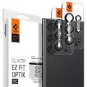 Spigen Optik Pro GLAS.TR EZ Fit Camera Protector 2-Pack - Szkło ochronne na obiektyw do Samsung Galaxy S24 Ultra (2 szt) (Czarny Spigen
