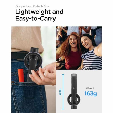 Spigen S570W MagSafe Bluetooth Selfie Stick Tripod - Statyw na smartfon / uchwyt selfie stick (Czarny) Spigen Spigen S570W MagSafe Bluetooth Selfie Stick Tripod - Statyw na smartfon / uchwyt selfie stick (Czarny) Spigen