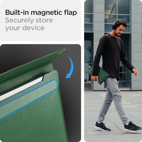 Spigen Valentinus Sleeve Laptop - Etui na notebooka 13" / 14" (Jeju Green) Spigen Spigen Valentinus Sleeve Laptop - Etui na notebooka 13" / 14" (Jeju Green) Spigen