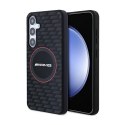 AMG Silicone Carbon Pattern MagSafe - Etui Samsung Galaxy S24+ (czarny) AMG