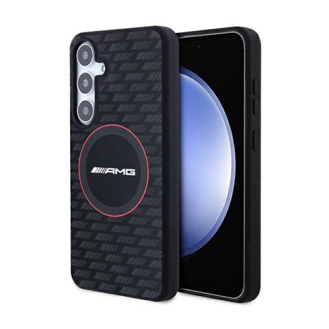 AMG Silicone Carbon Pattern MagSafe - Etui Samsung Galaxy S24+ (czarny) AMG AMG Silicone Carbon Pattern MagSafe - Etui Samsung Galaxy S24+ (czarny) AMG