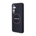 AMG Silicone Carbon Pattern MagSafe - Etui Samsung Galaxy S24+ (czarny) AMG