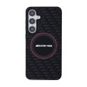 AMG Silicone Carbon Pattern MagSafe - Etui Samsung Galaxy S24+ (czarny) AMG
