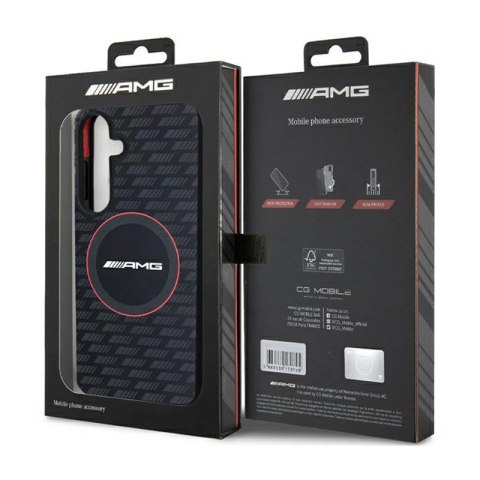 AMG Silicone Carbon Pattern MagSafe - Etui Samsung Galaxy S24+ (czarny) AMG AMG Silicone Carbon Pattern MagSafe - Etui Samsung Galaxy S24+ (czarny) AMG