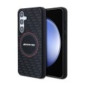 AMG Silicone Carbon Pattern MagSafe - Etui Samsung Galaxy S24 (czarny) AMG