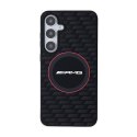 AMG Silicone Carbon Pattern MagSafe - Etui Samsung Galaxy S24 (czarny) AMG