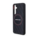 AMG Silicone Carbon Pattern MagSafe - Etui Samsung Galaxy S24 (czarny) AMG