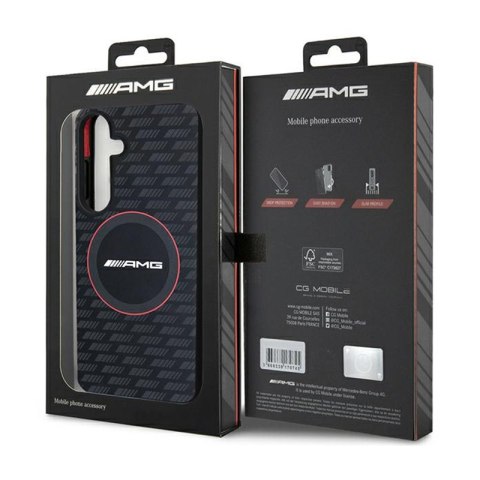 AMG Silicone Carbon Pattern MagSafe - Etui Samsung Galaxy S24 (czarny) AMG AMG Silicone Carbon Pattern MagSafe - Etui Samsung Galaxy S24 (czarny) AMG