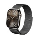 Crong Milano Steel - Pasek ze stali nierdzewnej do Apple Watch 44/45/46/49 mm (grafitowy) Crong