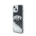 DKNY Liquid Glitter Big Logo - Etui iPhone 15 Plus / 14 Plus (czarny) DKNY