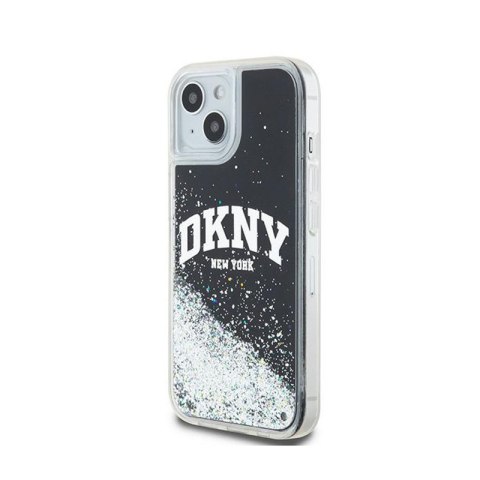 DKNY Liquid Glitter Big Logo - Etui iPhone 15 Plus / 14 Plus (czarny) DKNY DKNY Liquid Glitter Big Logo - Etui iPhone 15 Plus / 14 Plus (czarny) DKNY