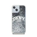 DKNY Liquid Glitter Big Logo - Etui iPhone 15 Plus / 14 Plus (czarny) DKNY
