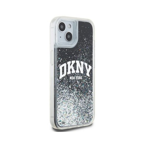 DKNY Liquid Glitter Big Logo - Etui iPhone 15 Plus / 14 Plus (czarny) DKNY DKNY Liquid Glitter Big Logo - Etui iPhone 15 Plus / 14 Plus (czarny) DKNY
