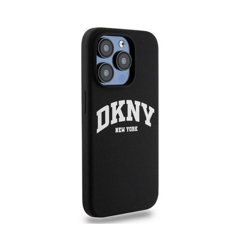 DKNY Liquid Silicone White Printed Logo MagSafe - Etui iPhone 14 Pro (czarny) DKNY DKNY Liquid Silicone White Printed Logo MagSafe - Etui iPhone 14 Pro (czarny) DKNY