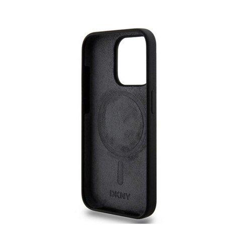 DKNY Liquid Silicone White Printed Logo MagSafe - Etui iPhone 14 Pro (czarny) DKNY DKNY Liquid Silicone White Printed Logo MagSafe - Etui iPhone 14 Pro (czarny) DKNY