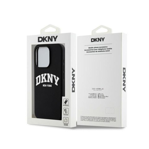 DKNY Liquid Silicone White Printed Logo MagSafe - Etui iPhone 14 Pro (czarny) DKNY DKNY Liquid Silicone White Printed Logo MagSafe - Etui iPhone 14 Pro (czarny) DKNY