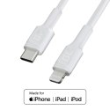 Green Cell PowerStream - Kabel Przewód USB-C - Lightning 100 cm Power Delivery certyfikat Apple MFi (biały) Green Cell