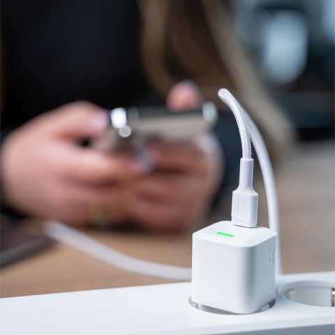 Green Cell PowerStream - Kabel Przewód USB-C - Lightning 100 cm Power Delivery certyfikat Apple MFi (biały) Green Cell Green Cell PowerStream - Kabel Przewód USB-C - Lightning 100 cm Power Delivery certyfikat Apple MFi (biały) Green Cell