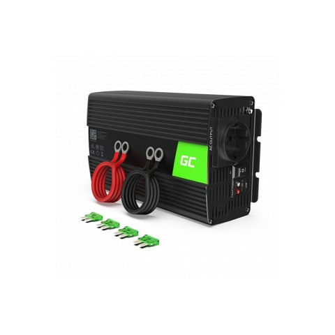 Green Cell - Przetwornica napięcia Inwerter 24V na 230V 1000W/2000W Czysta sinusoida Green Cell Green Cell - Przetwornica napięcia Inwerter 24V na 230V 1000W/2000W Czysta sinusoida Green Cell