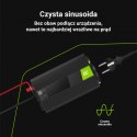Green Cell - Przetwornica napięcia Inwerter 24V na 230V 1000W/2000W Czysta sinusoida Green Cell
