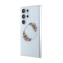 Guess IML Flowers Wreath MagSafe - Etui Samsung Galaxy S24 Ultra (przezroczysty) Guess
