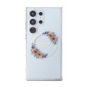 Guess IML Flowers Wreath MagSafe - Etui Samsung Galaxy S24 Ultra (przezroczysty) Guess
