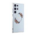 Guess IML Flowers Wreath MagSafe - Etui Samsung Galaxy S24 Ultra (przezroczysty) Guess