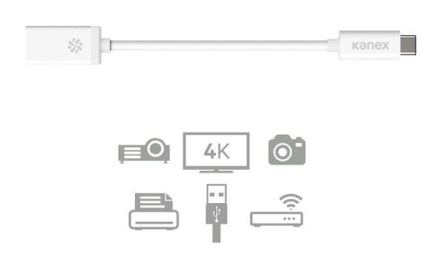 Kanex przejściówka z USB-C na USB żeński (21 cm) Kanex Kanex przejściówka z USB-C na USB żeński (21 cm) Kanex