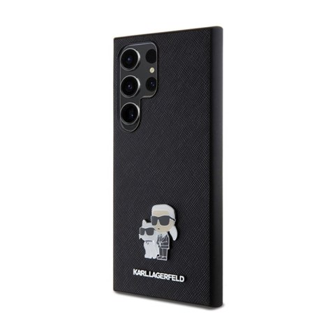 Karl Lagerfeld Saffiano Karl & Choupette Metal Pin - Etui Samsung Galaxy S24 Ultra (czarny) Karl Lagerfeld Karl Lagerfeld Saffiano Karl & Choupette Metal Pin - Etui Samsung Galaxy S24 Ultra (czarny) Karl Lagerfeld