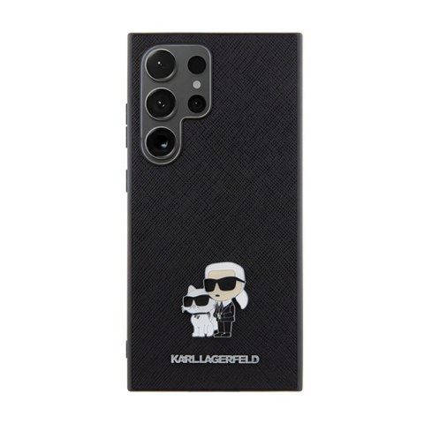 Karl Lagerfeld Saffiano Karl & Choupette Metal Pin - Etui Samsung Galaxy S24 Ultra (czarny) Karl Lagerfeld Karl Lagerfeld Saffiano Karl & Choupette Metal Pin - Etui Samsung Galaxy S24 Ultra (czarny) Karl Lagerfeld