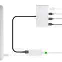 Moshi USB-C to Gigabit Ethernet Adapter - Aluminiowa przejściówka z USB-C na Gigabit Ethernet (srebrny) Moshi