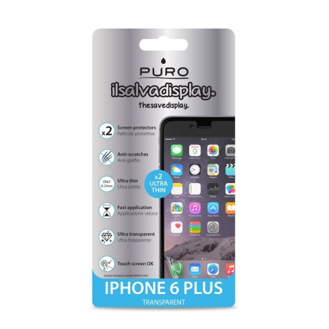 PURO Dwie folie na ekran - iPhone 6s Plus / iPhone 6 Plus Puro PURO Dwie folie na ekran - iPhone 6s Plus / iPhone 6 Plus Puro