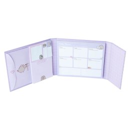 Pusheen - Planner tygodniowy z karteczkami samoprzylepnymi z kolekcji Moments (19,3 x 16,5 cm) Pusheen