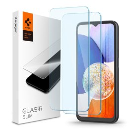 Spigen Glas.TR Slim 2-Pack - Szkło hartowane do Samsung Galaxy A15 4/5G / A25 5G / M15 5G (2 sztuki) Spigen
