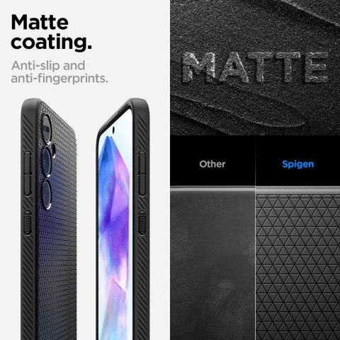 Spigen Liquid Air - Etui do Samsung Galaxy A55 5G (Matte Black) Spigen Spigen Liquid Air - Etui do Samsung Galaxy A55 5G (Matte Black) Spigen