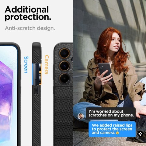 Spigen Liquid Air - Etui do Samsung Galaxy A55 5G (Matte Black) Spigen Spigen Liquid Air - Etui do Samsung Galaxy A55 5G (Matte Black) Spigen