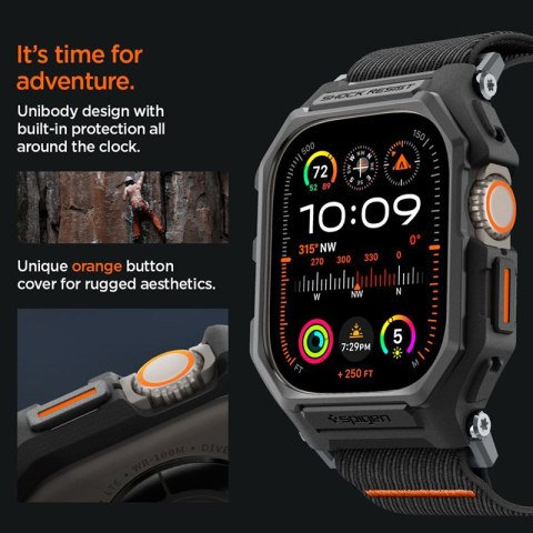Spigen Lite Fit "Pro" - Etui z paskiem do Apple Watch Ultra 1/2 49 mm (Matte Black) Spigen Spigen Lite Fit "Pro" - Etui z paskiem do Apple Watch Ultra 1/2 49 mm (Matte Black) Spigen