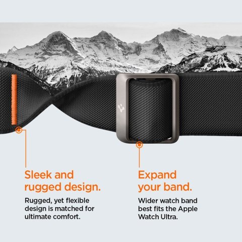 Spigen Lite Fit "Pro" - Etui z paskiem do Apple Watch Ultra 1/2 49 mm (Matte Black) Spigen Spigen Lite Fit "Pro" - Etui z paskiem do Apple Watch Ultra 1/2 49 mm (Matte Black) Spigen